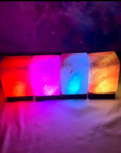 Load image into Gallery viewer, Himalayan Salt Lamp w/ LED changing lights
